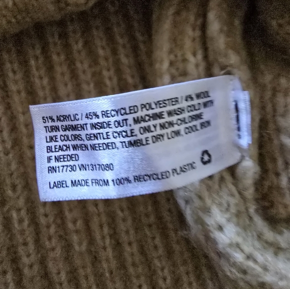 A New Day Cableknit Turtleneck Sweater Sz. S - Picture 6 of 11